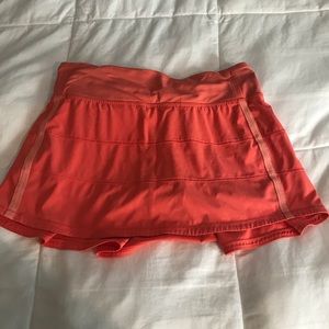 Pretty Orange-y Lululemon Skirt. Size 4.